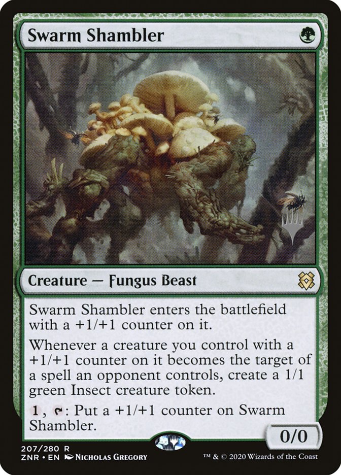 Swarm Shambler (Promo Pack) [Zendikar Rising Promos] | Good Games Modbury