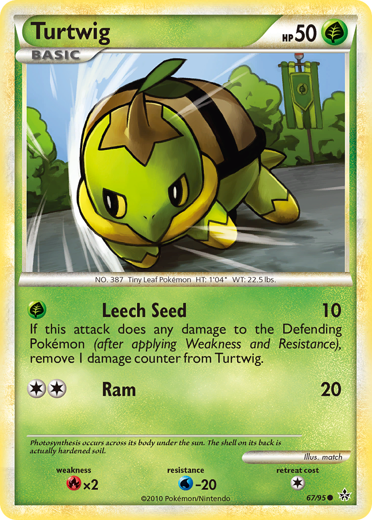 Turtwig (67/95) [HeartGold & SoulSilver: Unleashed] | Good Games Modbury