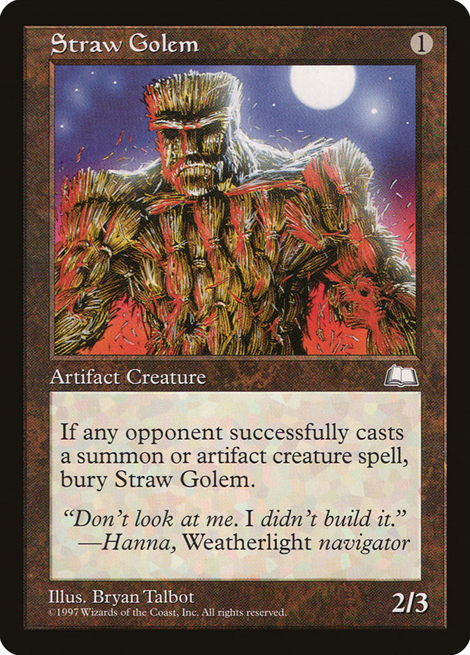 Straw Golem 158/167 (Weatherlight)  | Good Games Modbury