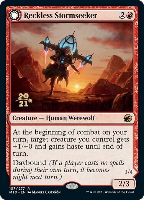 Reckless Stormseeker 157 (Prerelease Cards)  - Foil | Good Games Modbury