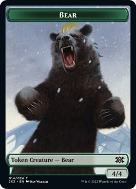 Bear Phyrexian Golem Double Sided Token 14 // 21 (Double Masters 2022)  - Foil | Good Games Modbury