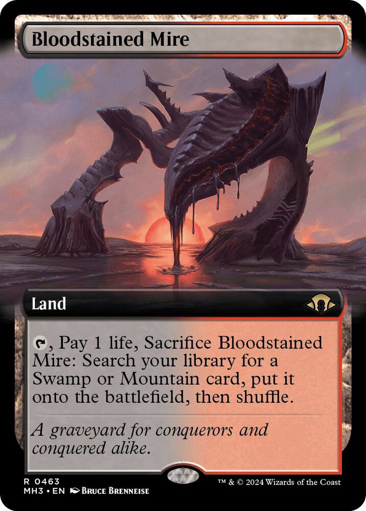 Bloodstained Mire 463/319 (Modern Horizons 3)  - Extended Art Foil | Good Games Modbury