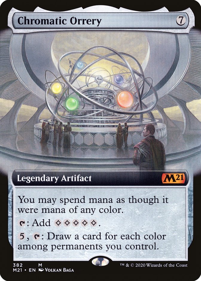 Chromatic Orrery (Extended Art) [Core Set 2021] | Good Games Modbury