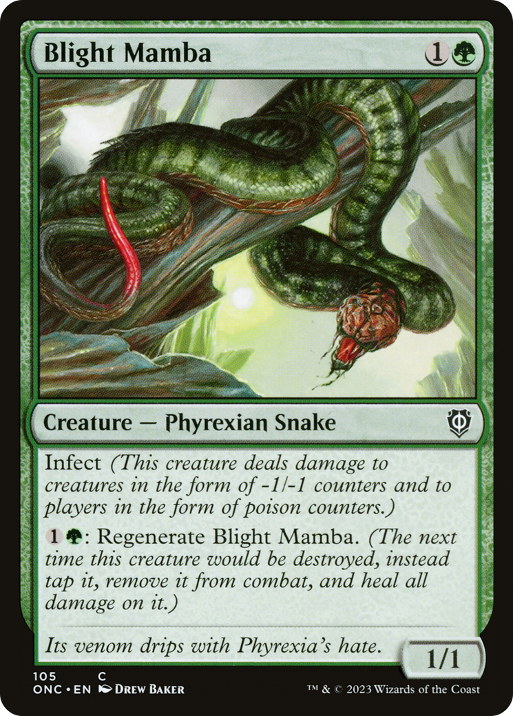 Blight Mamba [Phyrexia: All Will Be One Commander] | Good Games Modbury