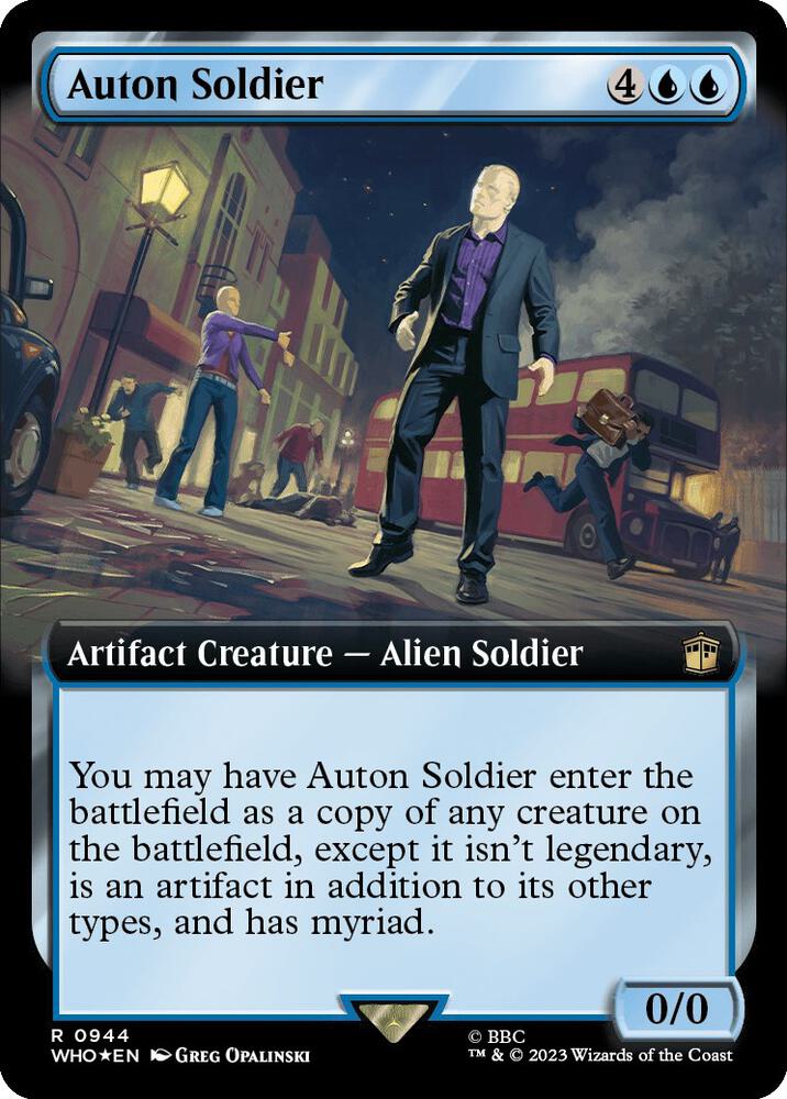 Auton Soldier 944/331 (Universes Beyond: Doctor Who)  - Extended Art Surge Foil | Good Games Modbury