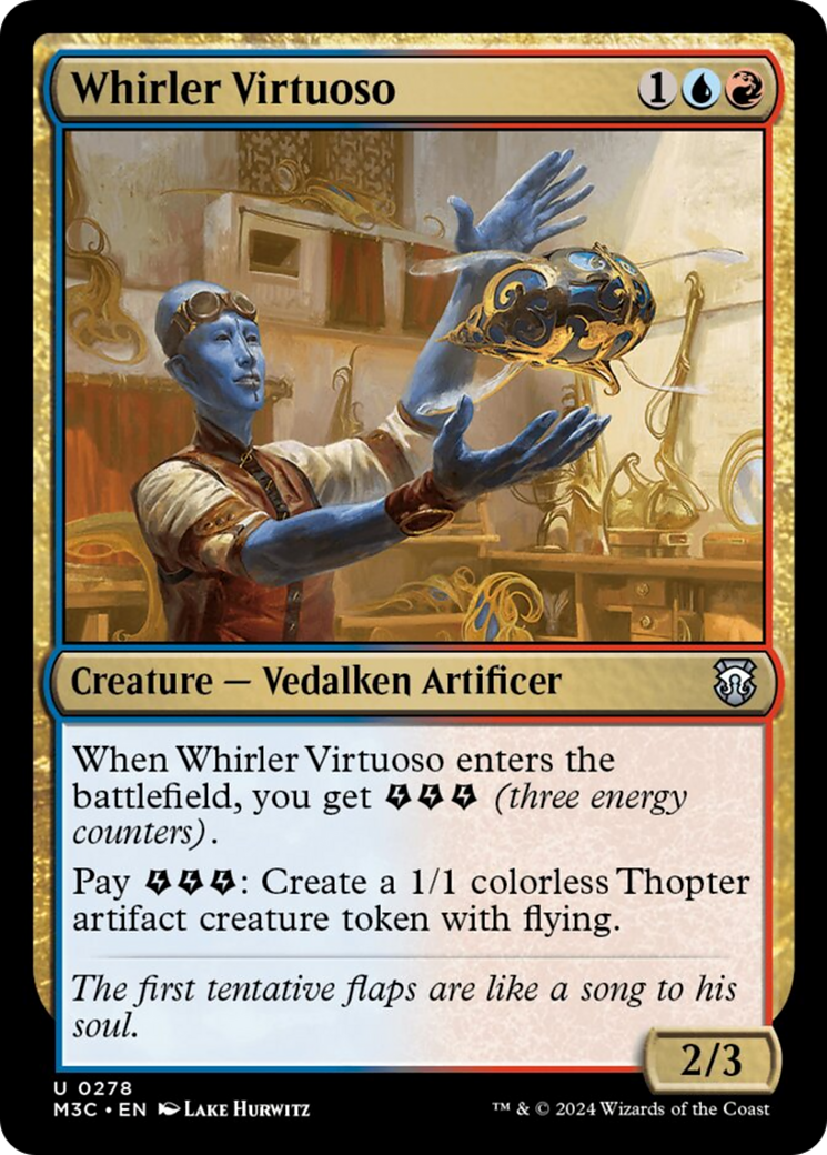 Whirler Virtuoso (Ripple Foil) [Modern Horizons 3 Commander] | Good Games Modbury