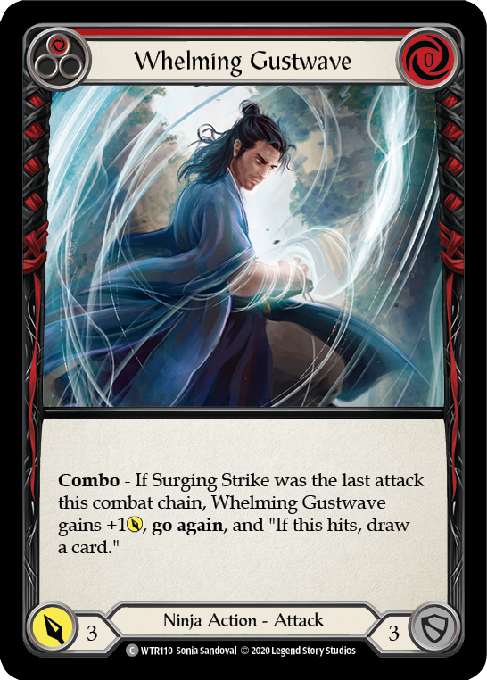Whelming Gustwave (Red) [U-WTR110] (Welcome to Rathe Unlimited)  Unlimited Rainbow Foil | Good Games Modbury