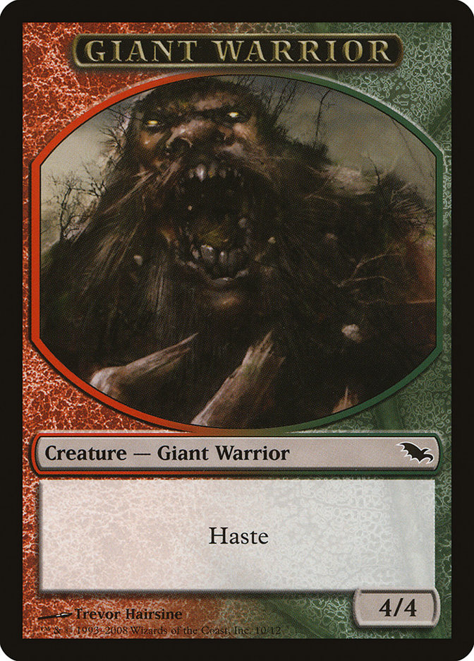 Giant Warrior Token [Shadowmoor Tokens] | Good Games Modbury