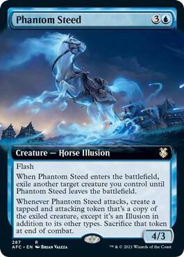 Phantom Steed Extended Art 287/62 (Commander: Adventures in the Forgotten Realms)  | Good Games Modbury