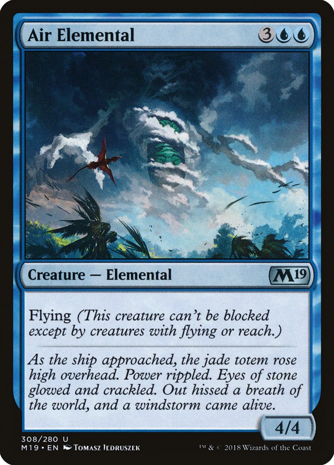 Air Elemental [Core Set 2019] | Good Games Modbury