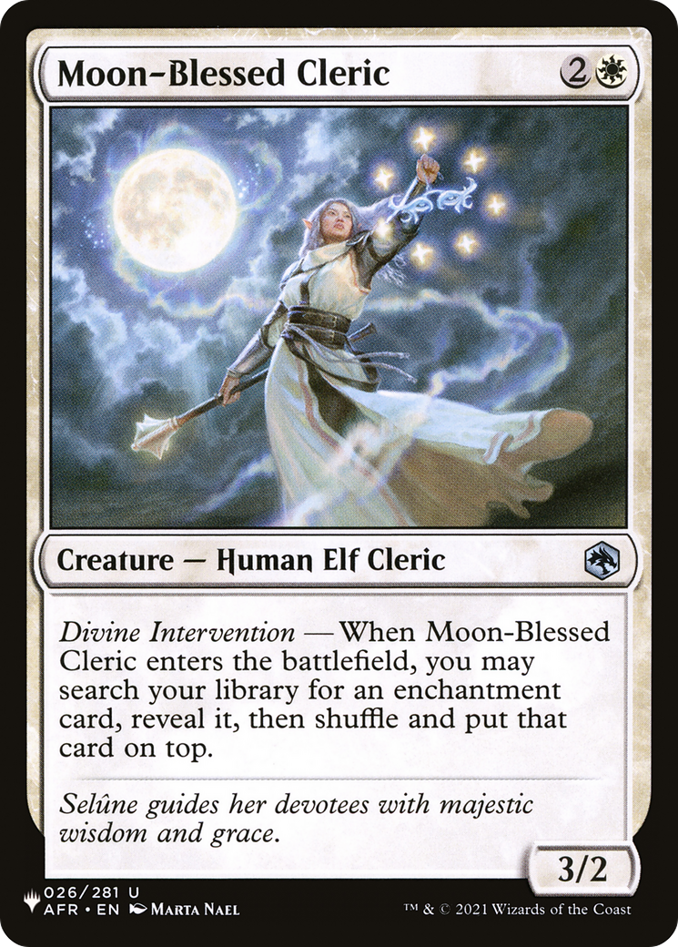 Moon-Blessed Cleric [The List Reprints] | Good Games Modbury