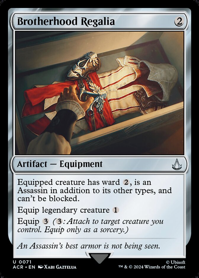 Brotherhood Regalia 71 (Universes Beyond: Assassin's Creed)  - Foil | Good Games Modbury