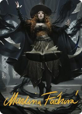 Tasha the Witch Queen Art Card 41 81 Gold Stamped Signature 41 (Art Series: Commander Legends: Battle for Baldur's Gate)  | Good Games Modbury