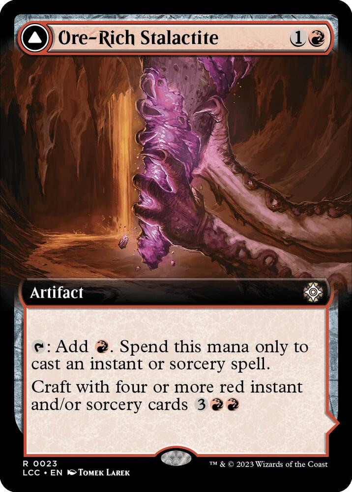Ore-Rich Stalactite // Cosmium Catalyst 23/370 (Commander: The Lost Caverns of Ixalan)  - Extended Art | Good Games Modbury