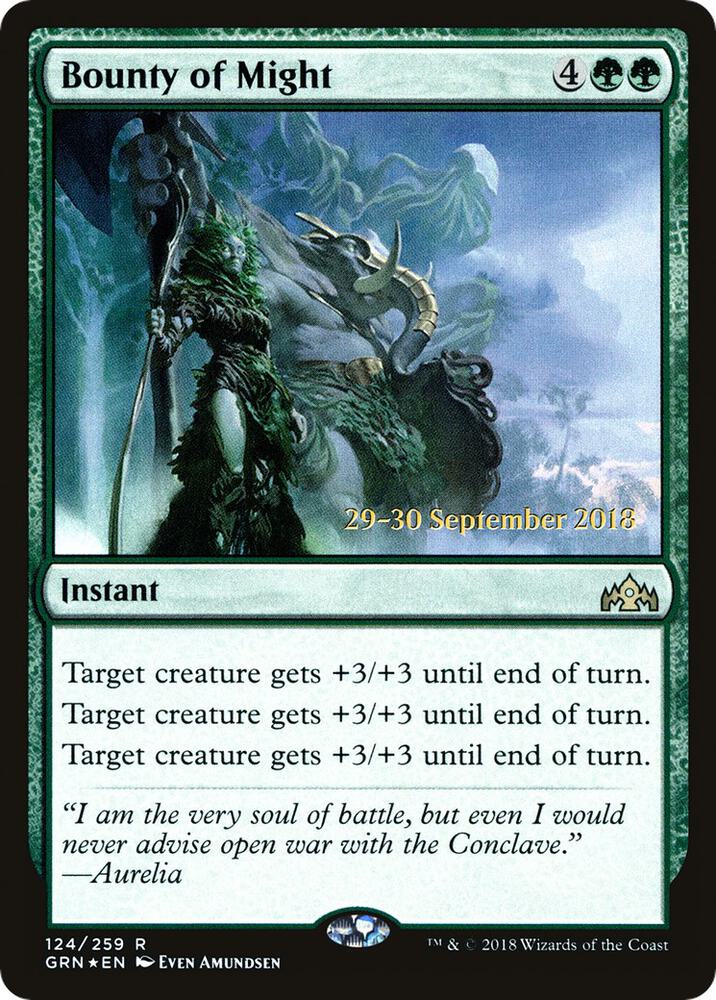 Bounty of Might 124s/84 (Prerelease Cards)  - Foil | Good Games Modbury