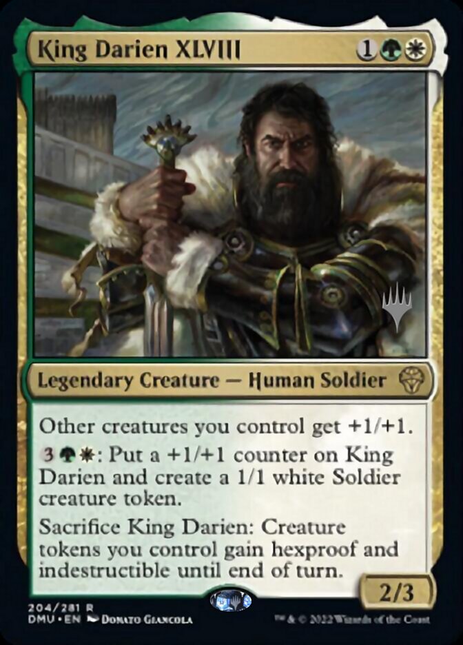 King Darien XLVIII (Promo Pack) [Dominaria United Promos] | Good Games Modbury