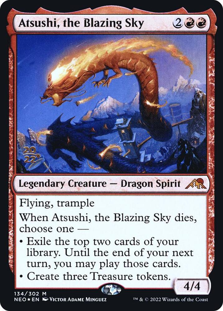 Atsushi, the Blazing Sky 134s/157 (Prerelease Cards)  - PreRelease Foil | Good Games Modbury