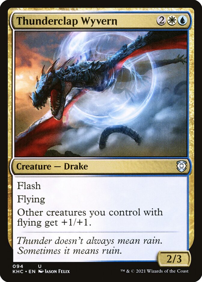 Thunderclap Wyvern 94/1 (Commander: Kaldheim)  | Good Games Modbury