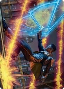 Wingshield Agent Art Card 14 (Art Series: Streets of New Capenna)  | Good Games Modbury