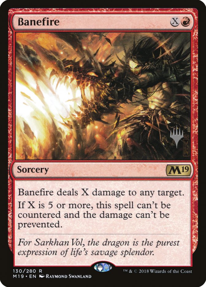 Banefire (Promo Pack) [Core Set 2019 Promos] | Good Games Modbury