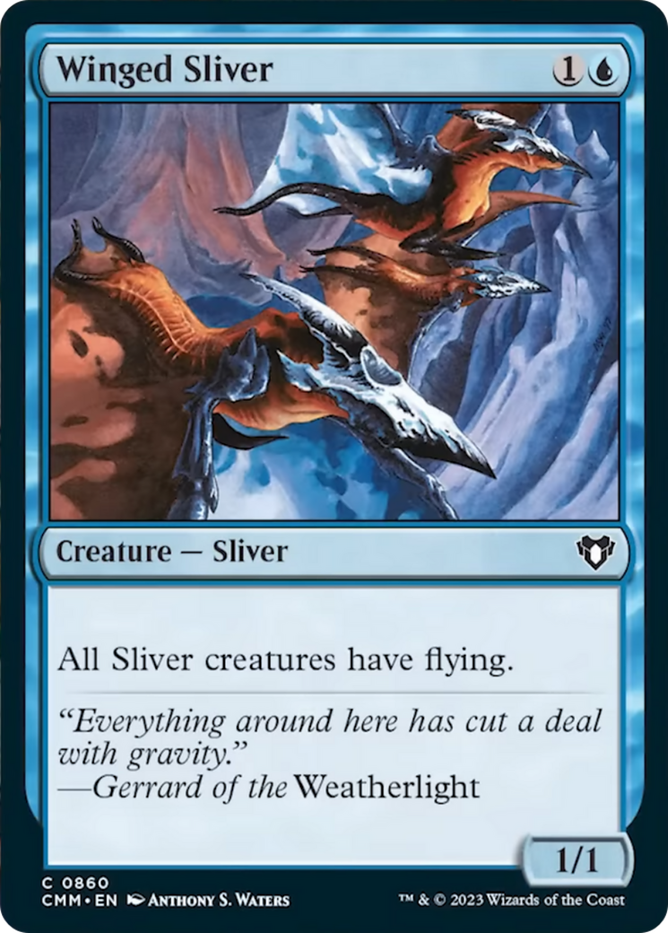 Winged Sliver [Commander Masters] | Good Games Modbury