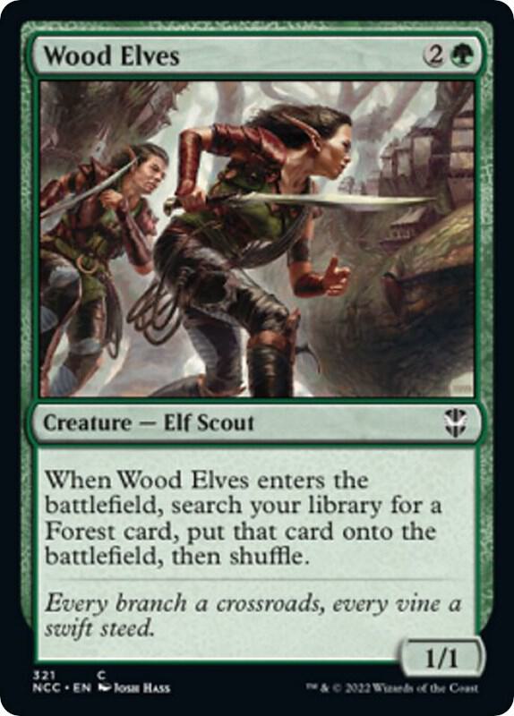 Wood Elves 321 (Commander: Streets of New Capenna)  | Good Games Modbury
