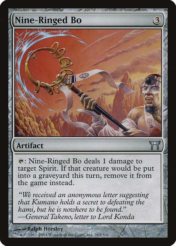 Nine-Ringed Bo 263/306 (Champions of Kamigawa)  - Foil | Good Games Modbury