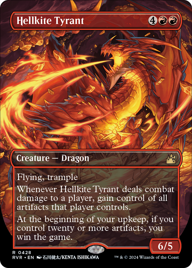 Hellkite Tyrant (Anime Borderless) [Ravnica Remastered] | Good Games Modbury