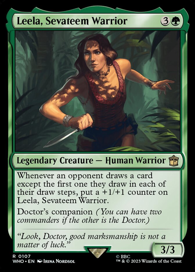 Leela, Sevateem Warrior 107/331 (Universes Beyond: Doctor Who)  - Foil | Good Games Modbury