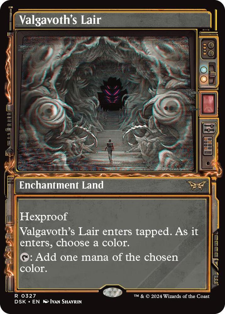 Valgavoth's Lair 327 (Duskmourn: House of Horror)  - Showcase Foil | Good Games Modbury
