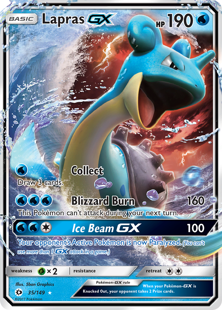Lapras GX (35/149) [Sun & Moon: Base Set] | Good Games Modbury