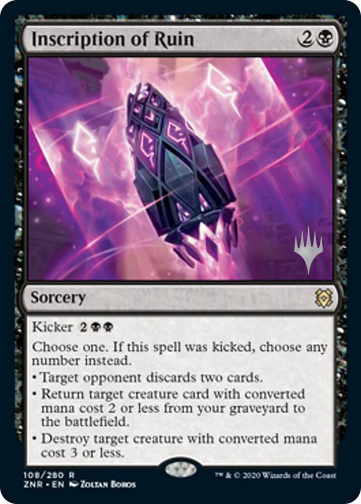 Inscription of Ruin 108 (Promo Pack: Zendikar Rising)  | Good Games Modbury