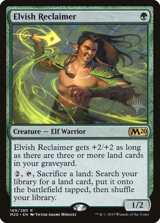 Elvish Reclaimer (Promo Pack) [Core Set 2020 Promos] | Good Games Modbury