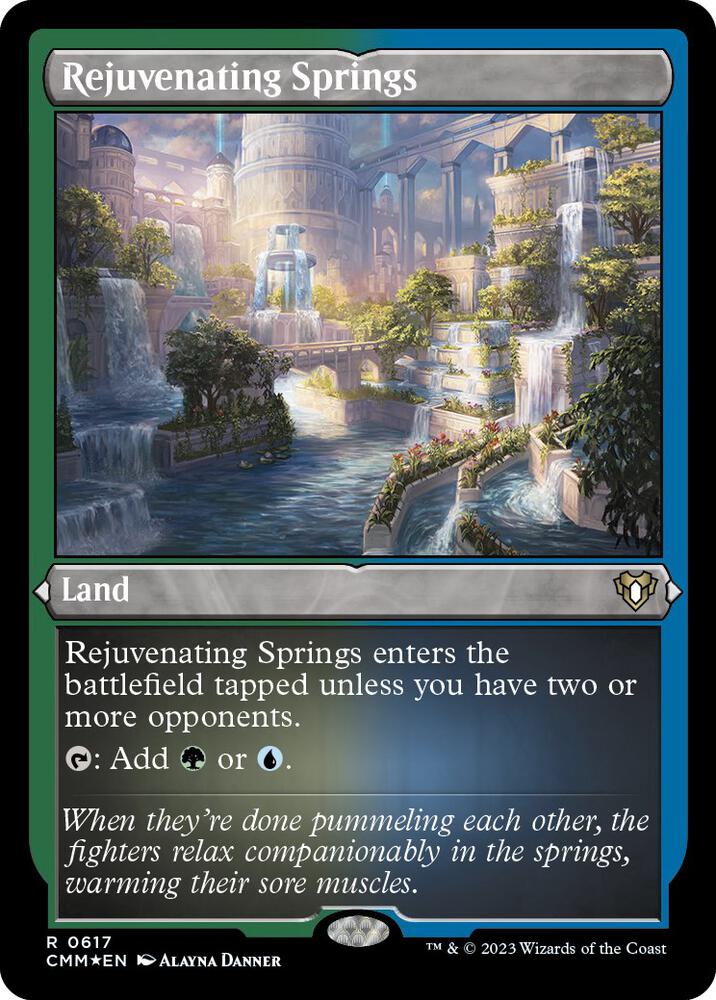 Rejuvenating Springs 617/451 (Commander Masters)  - Etched Foil | Good Games Modbury