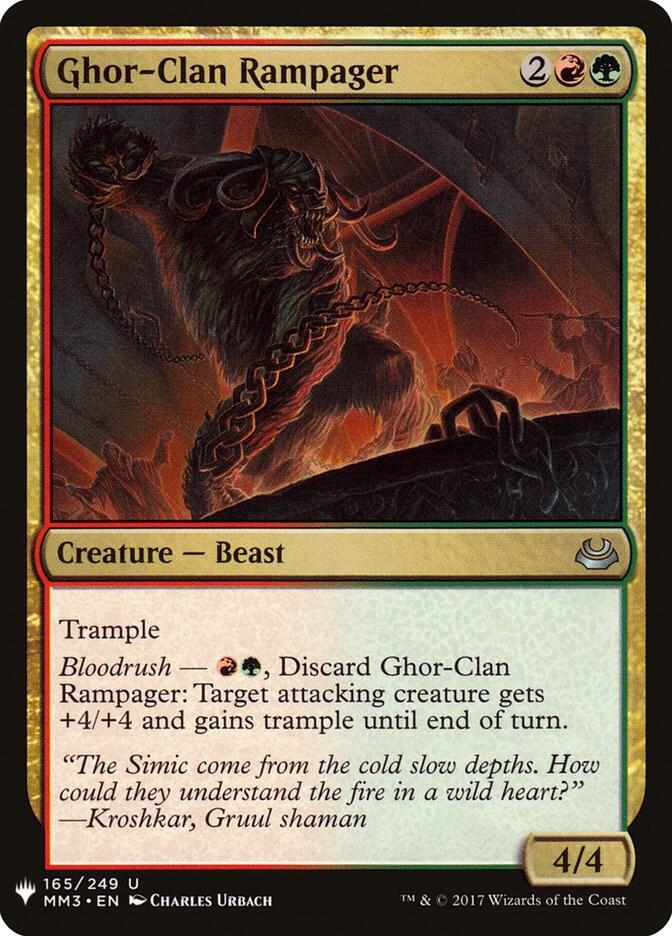 Ghor-Clan Rampager MM3-165/5075 (The List Reprints)  | Good Games Modbury