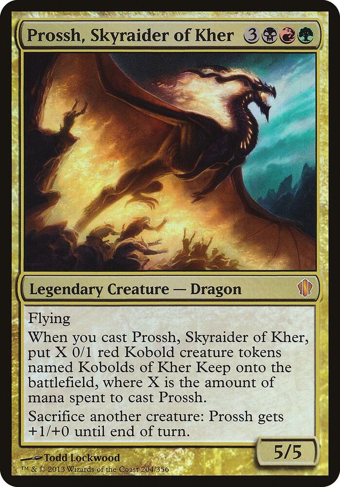 Prossh Skyraider of Kher Commander 2013 204/15 (Oversize Cards)  - Foil | Good Games Modbury