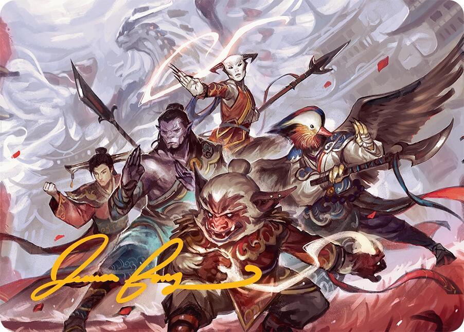 Will of the Jeskai Art Card 54 54 Gold Stamped Signature 54 (Art Series: Tarkir: Dragonstorm)  | Good Games Modbury