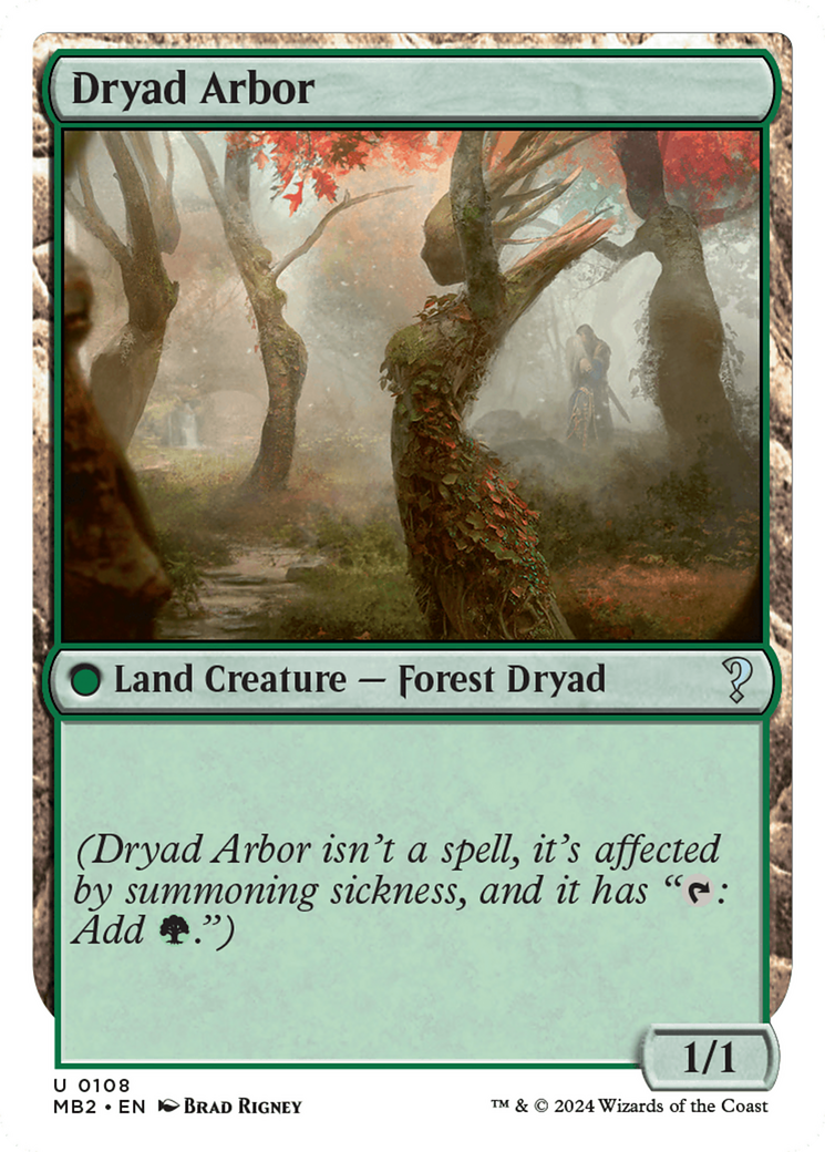 Dryad Arbor (White Border) [Mystery Booster 2] | Good Games Modbury