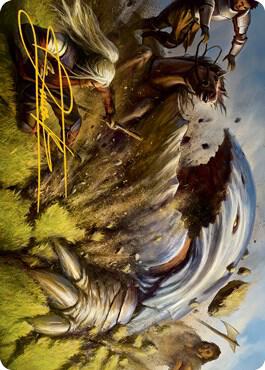 Bulette Art Card Gold Stamped Signature 16 (Art Series: Adventures in the Forgotten Realms)  | Good Games Modbury
