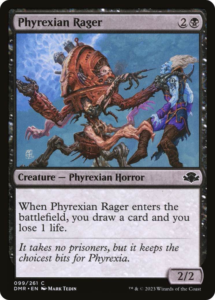 Phyrexian Rager [Dominaria Remastered] | Good Games Modbury