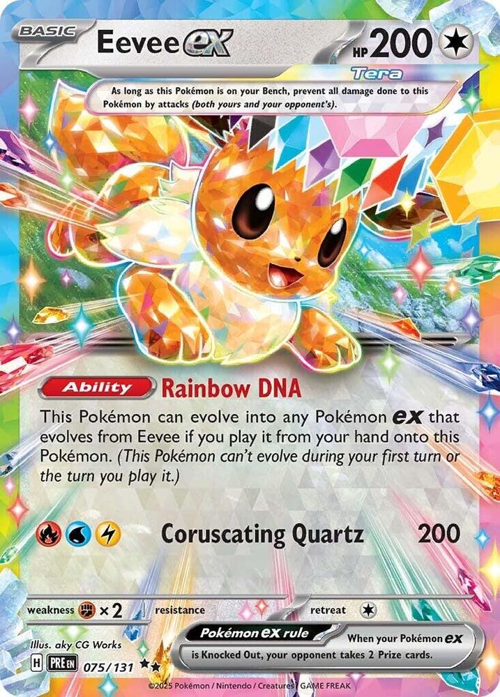 Eevee ex (075/131) [Scarlet & Violet: Prismatic Evolutions] | Good Games Modbury