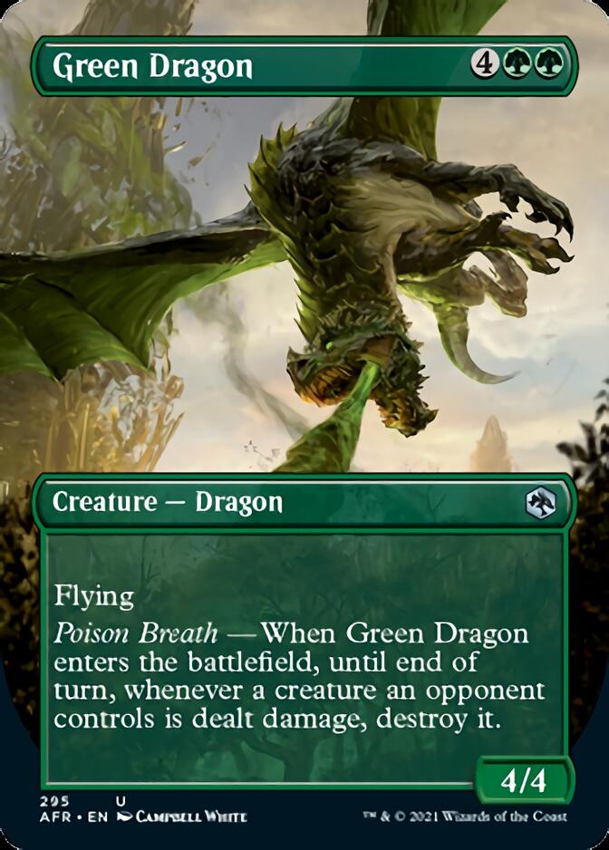 Green Dragon (Borderless Alternate Art) [Dungeons & Dragons: Adventures in the Forgotten Realms] | Good Games Modbury