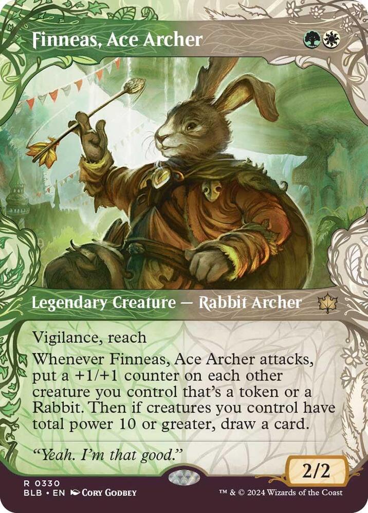 Finneas, Ace Archer 330 (Bloomburrow)  - Showcase Foil | Good Games Modbury