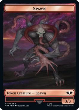 Spawn Astartes Warrior 012 Double Sided Token 16 // 12 (Universes Beyond: Warhammer 40,000)  | Good Games Modbury