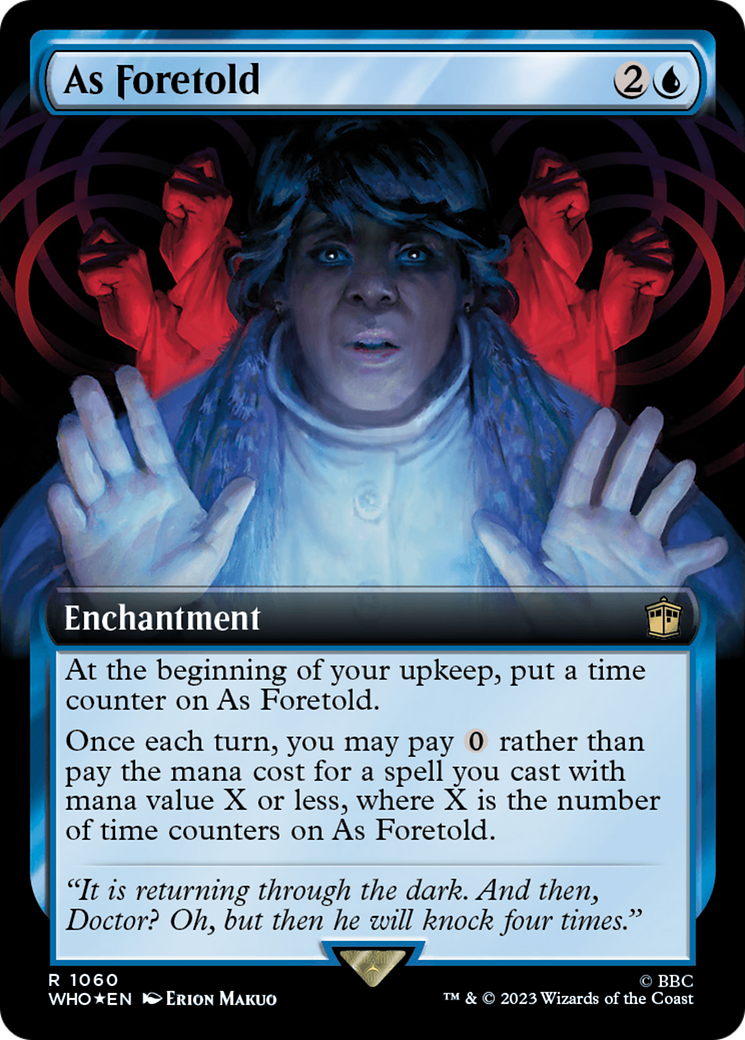 As Foretold (Extended Art) (Surge Foil) [Doctor Who] | Good Games Modbury