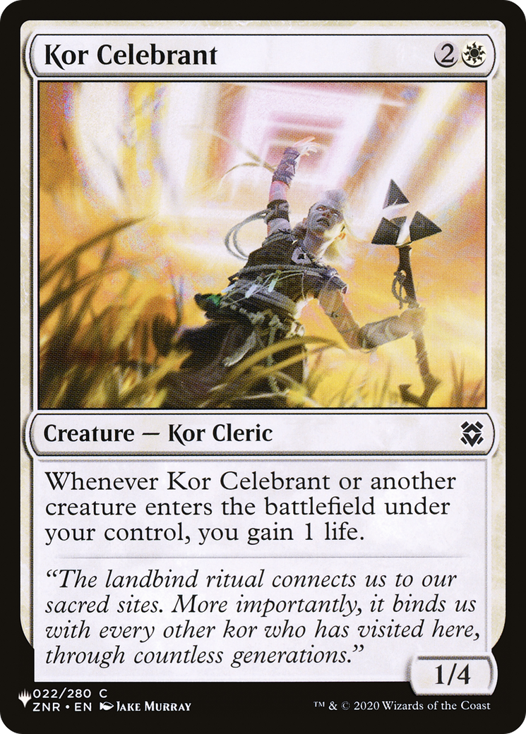 Kor Celebrant [The List Reprints] | Good Games Modbury