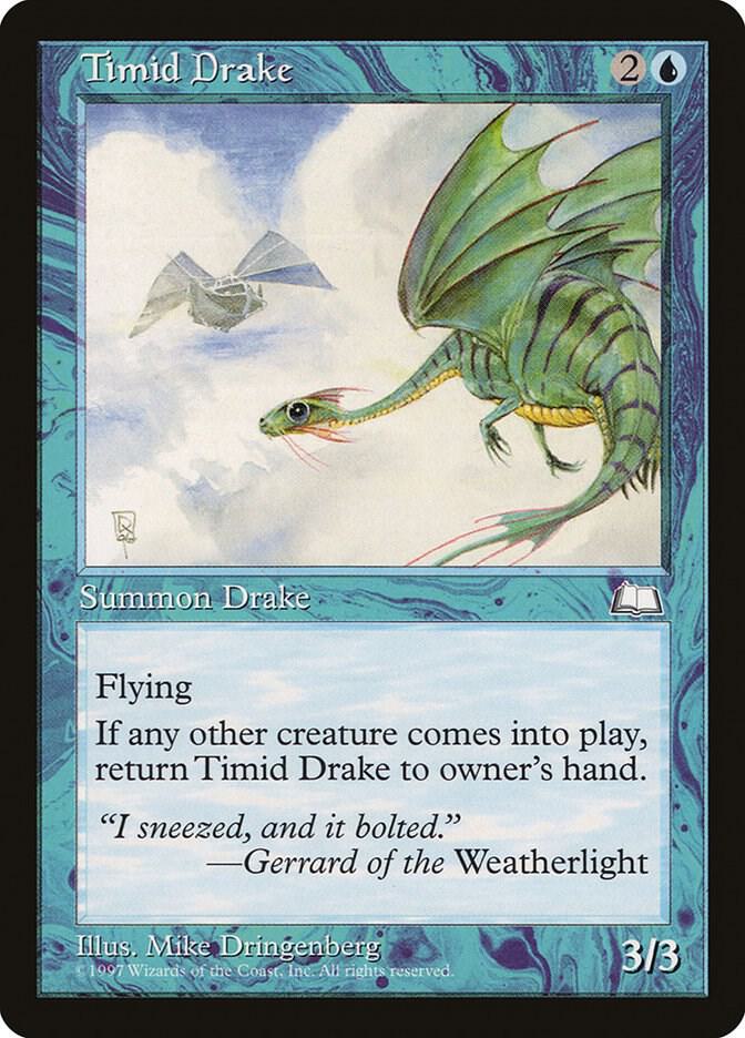 Timid Drake 54/167 (Weatherlight)  | Good Games Modbury