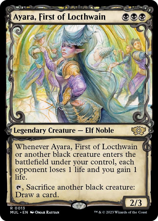 Ayara, First of Locthwain 13 (March of the Machine: Multiverse Legends)  - Showcase Foil | Good Games Modbury