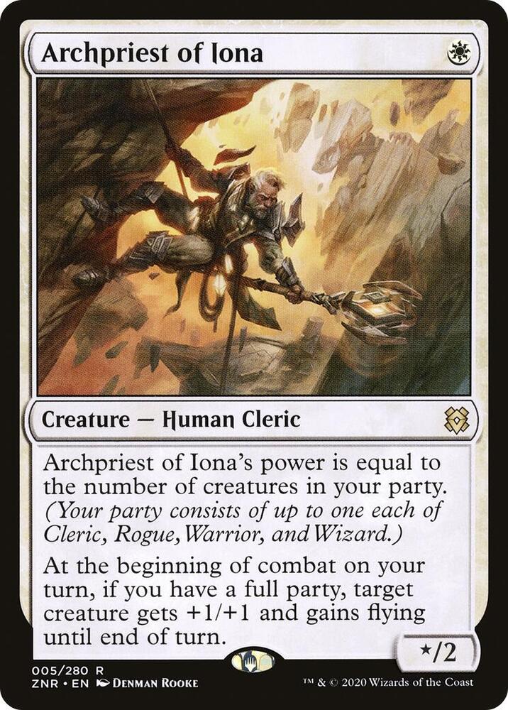 Archpriest of Iona 5/280 (Zendikar Rising)  - Foil | Good Games Modbury