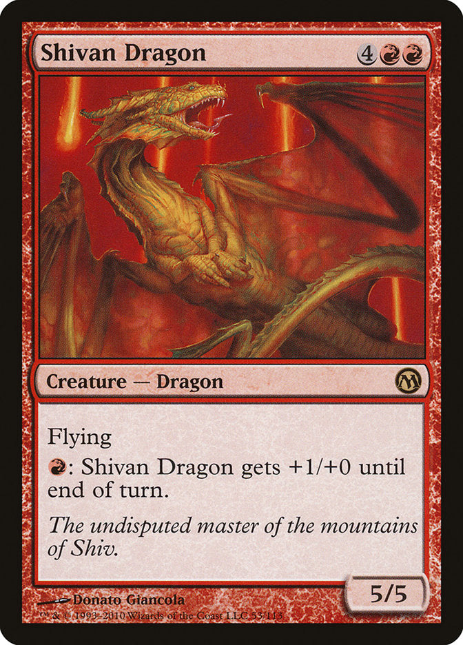 Shivan Dragon [Duels of the Planeswalkers] | Good Games Modbury